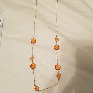Orange stone necklace